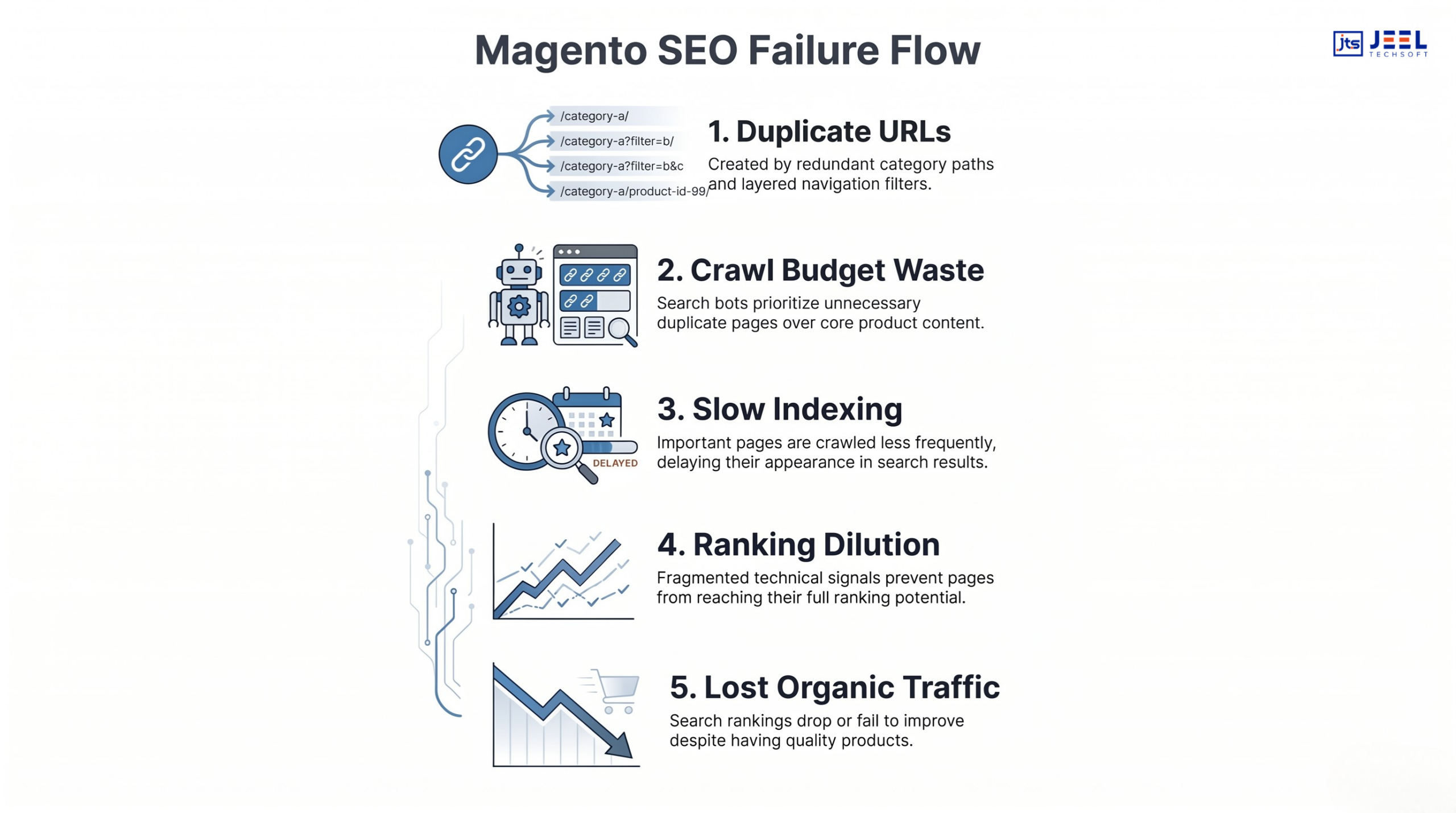 E-commerce SEO Failure Flow
